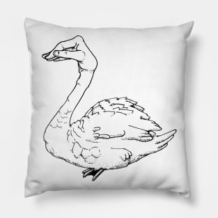 Hand Swan Pillow