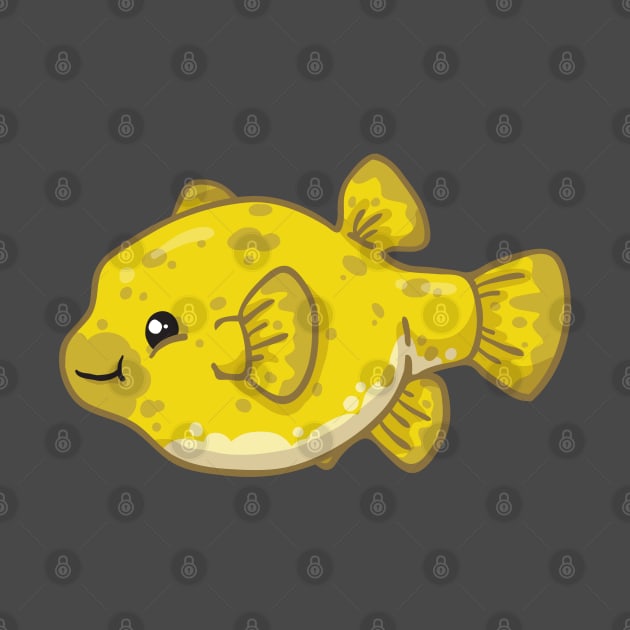 Blackspotted Puffer by bytesizetreasure