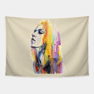 Multicolored Abstract Art Design Tapestry