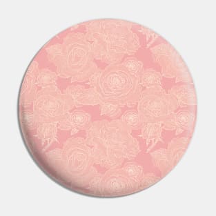 Blush pastel pink decorative abstract roses pattern Pin