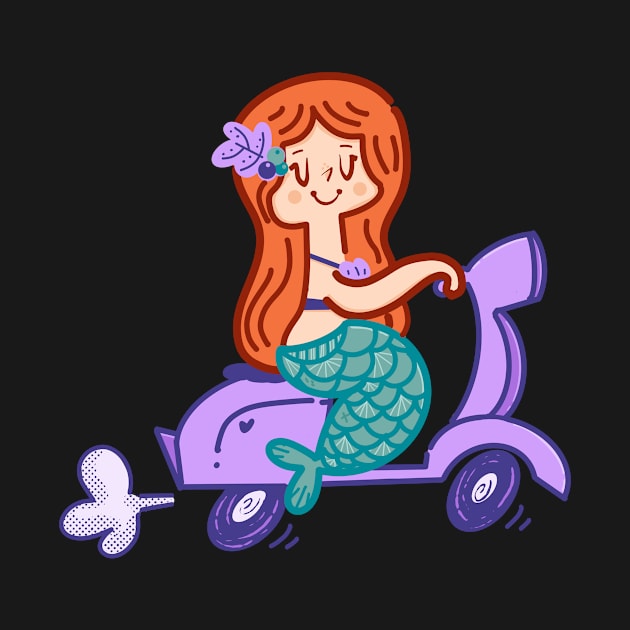 Scooter Mermaid by Fluffymafi