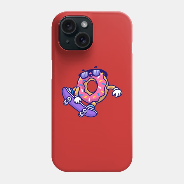 Cool Skateboarding Donut Phone Case by Right-Fit27