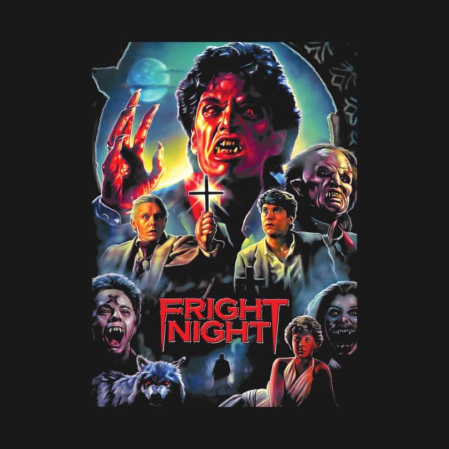 Fright Night Poster Vintage by Lianame