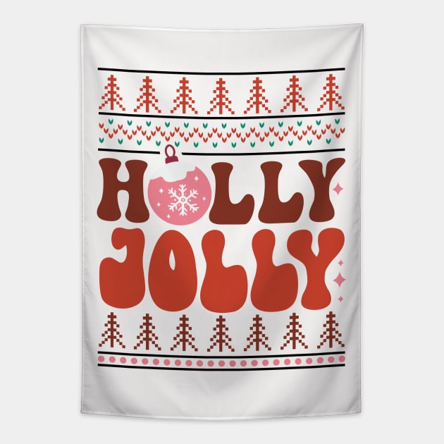 Holly Jolly Tapestry by MZeeDesigns