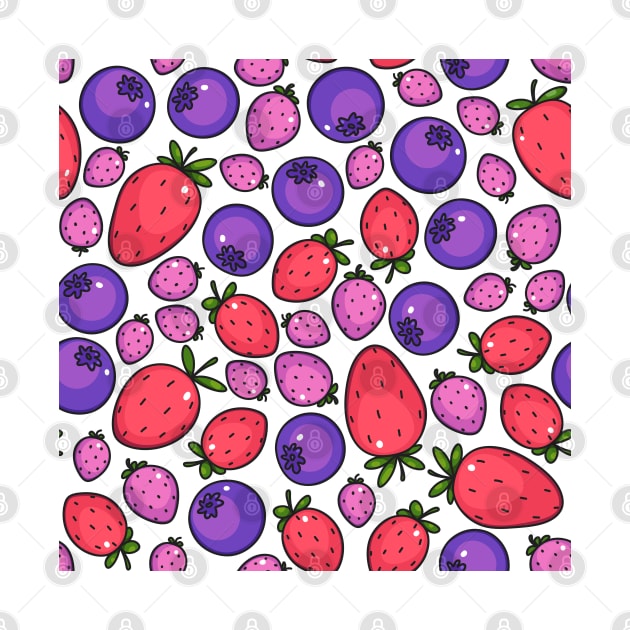Extra fresh berries summer pattern by 2dsandy