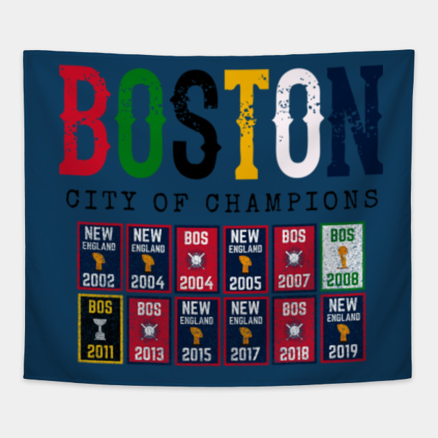 Boston City Champion Sports Championship Banner Title Boston