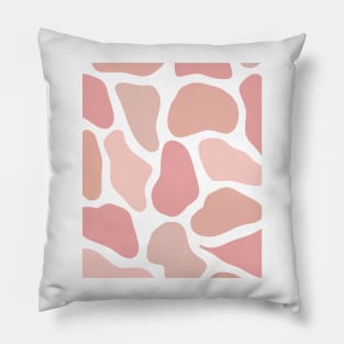 Neutral Stones  Abstract shapes WormTtoned Pattern Pillow