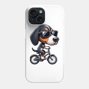 Cool Black And Tan Coonhound Cycling Phone Case