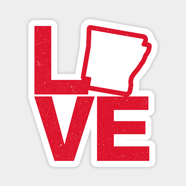 Arkansas Love Magnet by rt-shirts