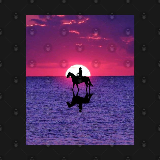 Horse and Rider on Water by KutieKoot T's