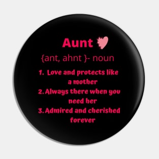 Gift to Aunt, Aunt Definition Pin