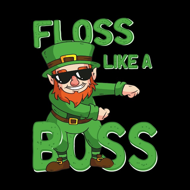 Leprechaun Floss like a Boss St Patricks Day Gift Kids by 2blackcherries