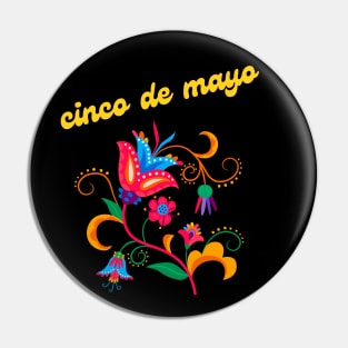 Cinco de Mayo Floral Pin