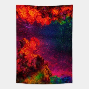 Splatted Paint Galaxy Tapestry