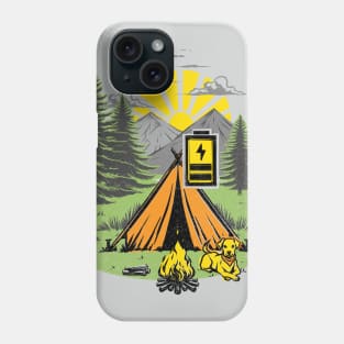 Recharging Offline Camping Dog Phone Case