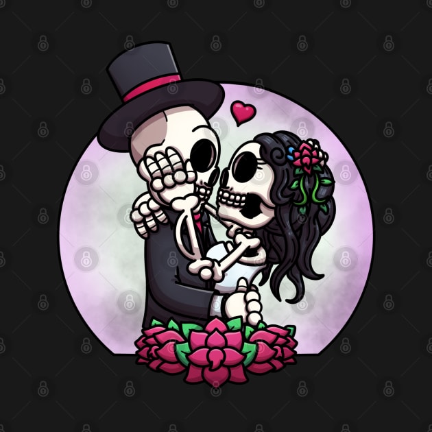 Skeletons Getting Married by TheMaskedTooner