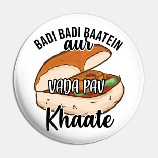 Badi Badi Baatein Vada Pav Khate Hindi Quote Meme India Pin