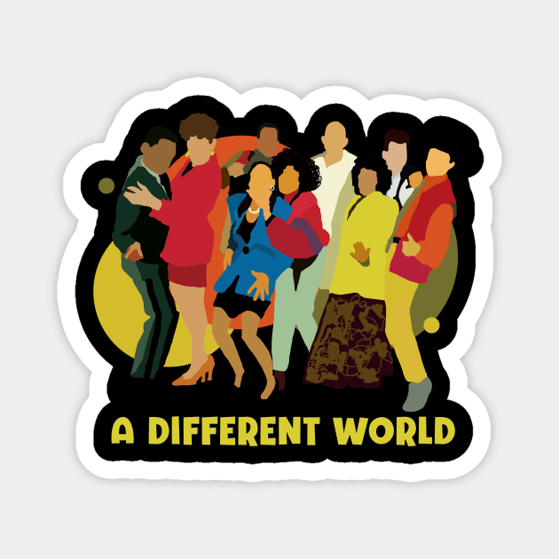 black tv shows - a different world Magnet by Collage Collective Berlin