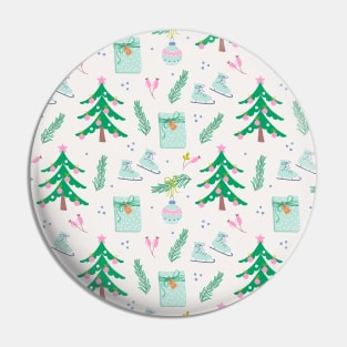 Christmas pattern Pin