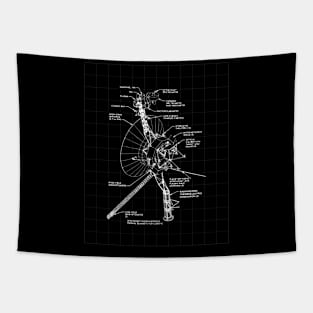 Voyager Space Probe Diagram Tapestry