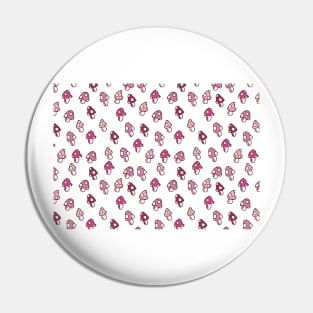 Pink Fairy Toadstools Pattern - seamless pattern Pin