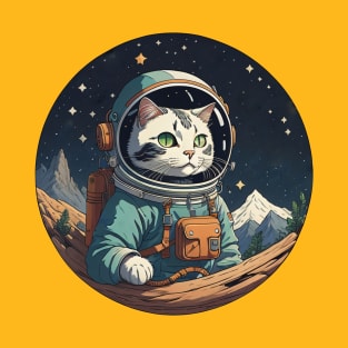 Space Explorer Astronaut Cat T-Shirt