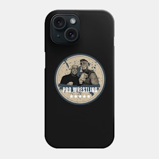 pro wrestling art ric flair vs hulk hogan 1991 Phone Case