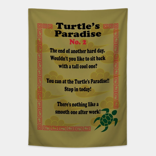 Turtle's Paradise Flyer No. 2 Tapestry by inotyler