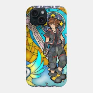 Kingdom Hearts 3 Sora Stained Glass Phone Case