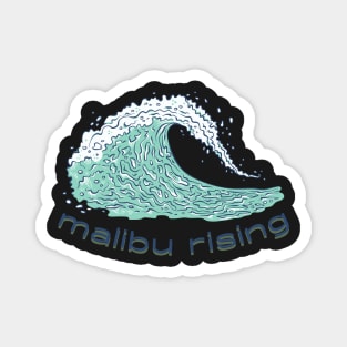 Malibu Rising Taylor Reid Book Novel Illustration Magnet