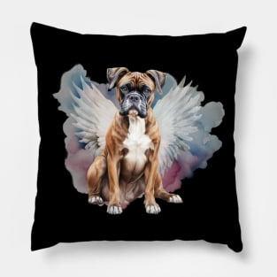 Boxer Dog Memorial Design Pillow