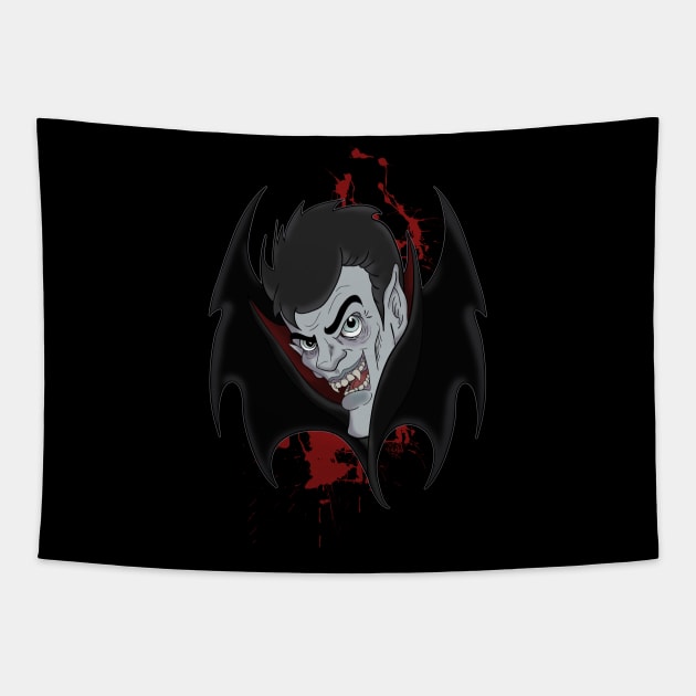 Vampire Madness Tapestry by schockgraphics