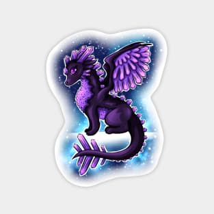 Amethyst Dragon - Cute Cartoon Dragon Magnet