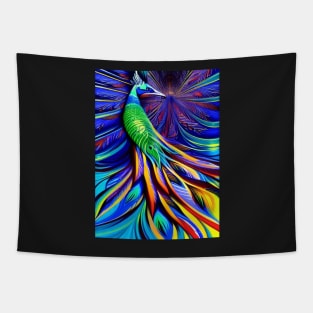 BEAUTIFUL STUNNING SURREAL PEACOCK Tapestry