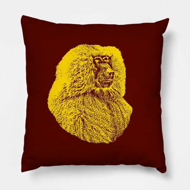 Baboon Pillow by Guardi