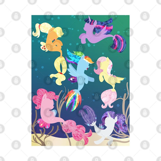 Main Six Seaponies by illumnious