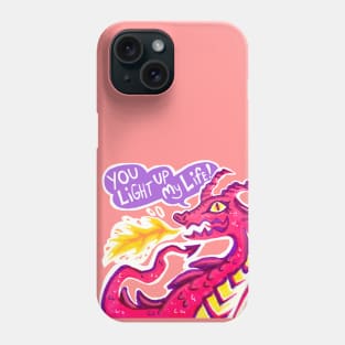 Dragon You Light Up my Life Valentines Phone Case