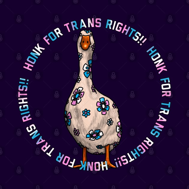 Honk For Trans Rights by Art by Veya