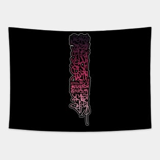 Graffiti Gradient Tag / Calligraphy Letter Tapestry