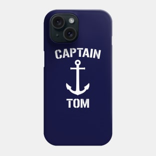 Nautical Captain Tom Personalized Boat Anchor Phone Case