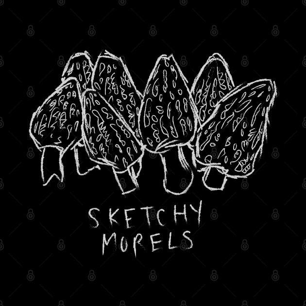 Wild Edible Foraged Mushrooms "Sketchy Morels" by Boreal-Witch