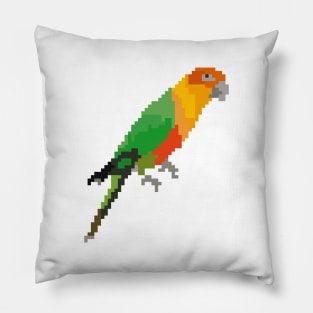 Colorful Parrot (pixel art) Pillow