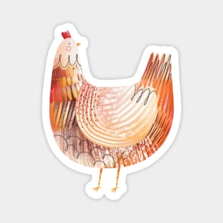 Folk hen Magnet