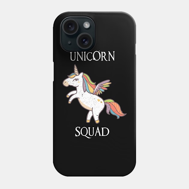 Unicorn Squad graphic for Girls Funny Unicorn print Phone Case by merchlovers