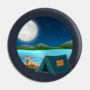 Camping Pin