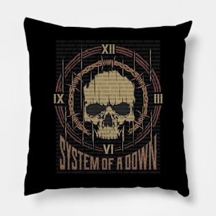 System of a Down Vintage Skull Pillow