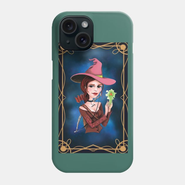 Sagittarius witch Phone Case by Raluca Iov