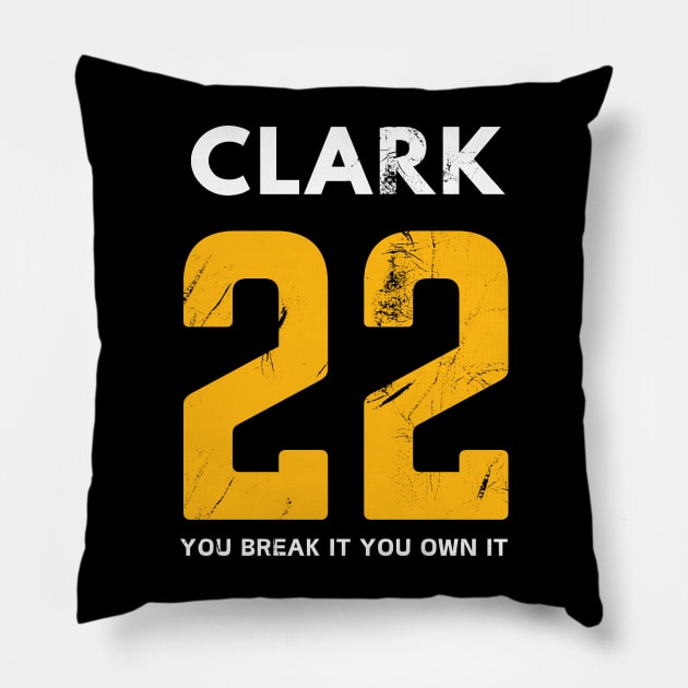 Caitlin Clark You Break It You Own It Pillow by hippohost