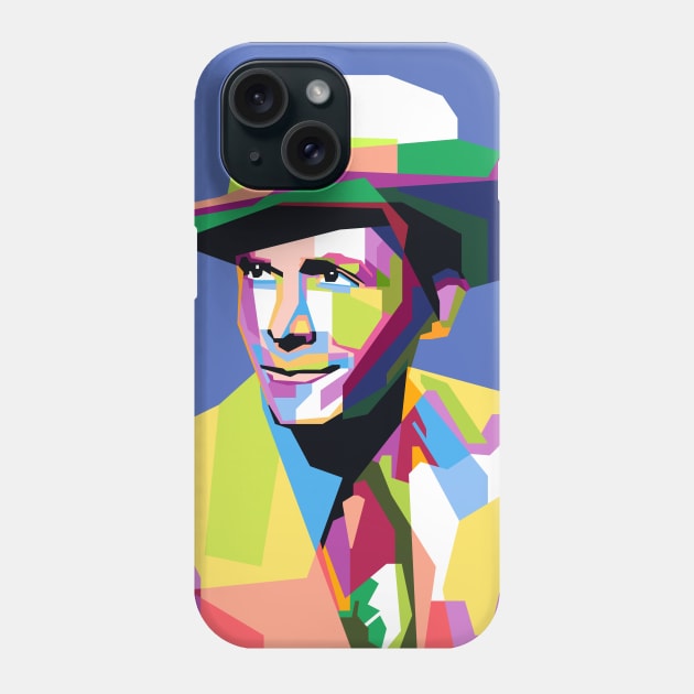 Abstract Hank Williams in WPAP Phone Case by smd90