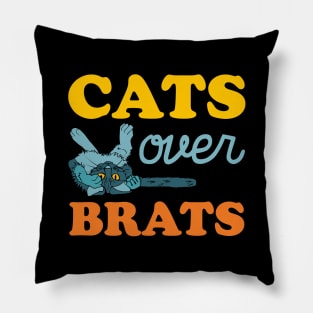 Cats not Brats Pillow